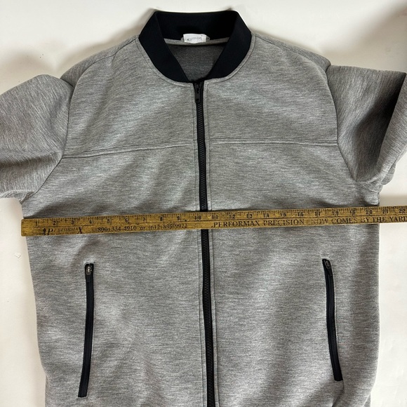Charlie by Matthew Zink Modal Gray Tanker Full Zip Jacket Mens Small - Picture 4 of 10